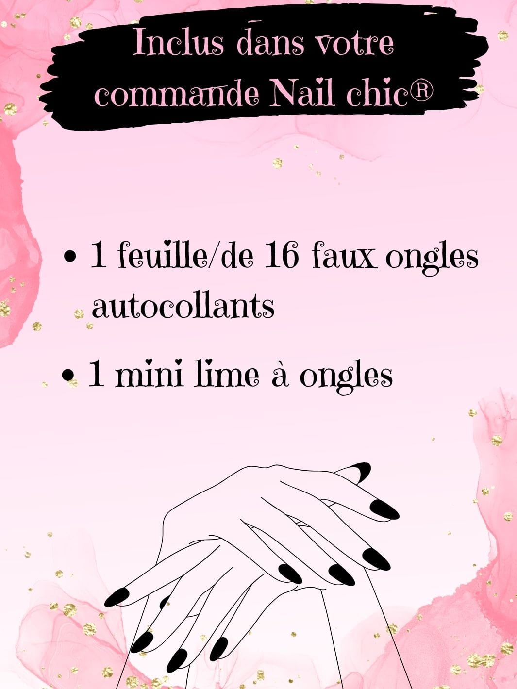 Autocollant faux ongles Nail Chic