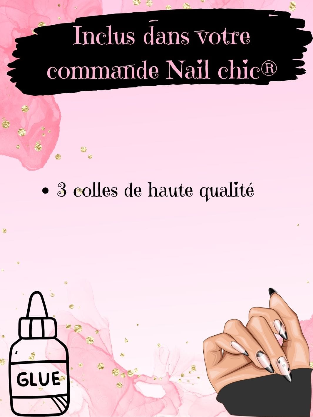 Bonne colle a faux ongles Nail Chic