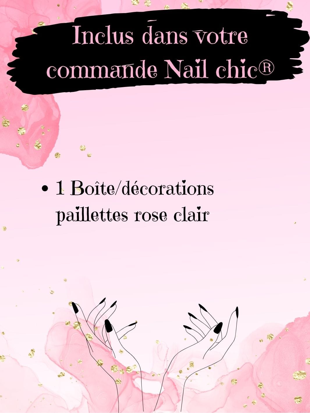 Deco faux ongle simple Nail Chic