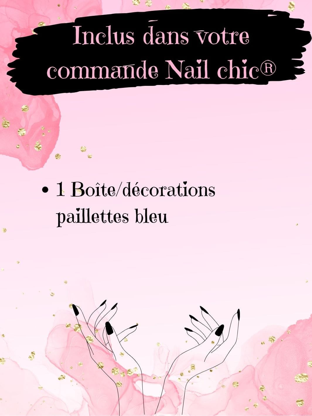 Deco faux ongles paillette strass Nail Chic