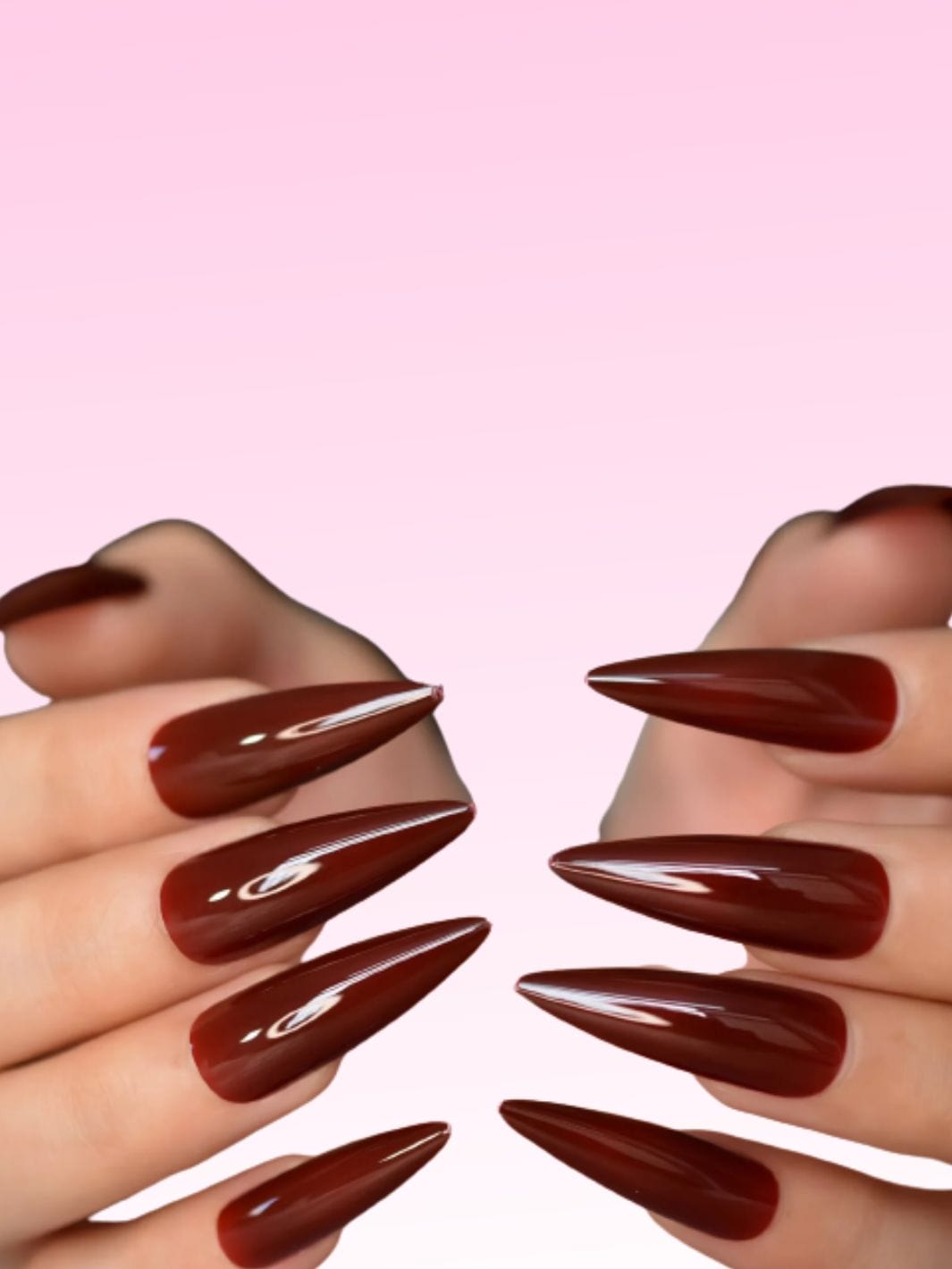 Faux ongle long rouge Nail Chic