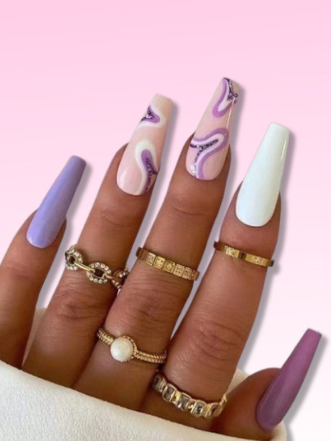 Faux ongle violet Nail Chic