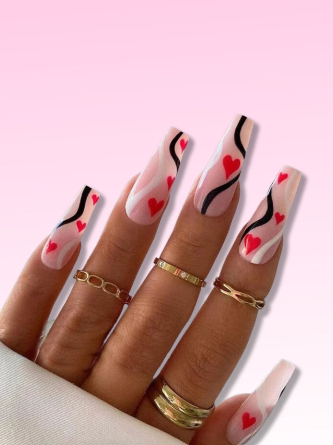 Faux ongles coeur Nail Chic