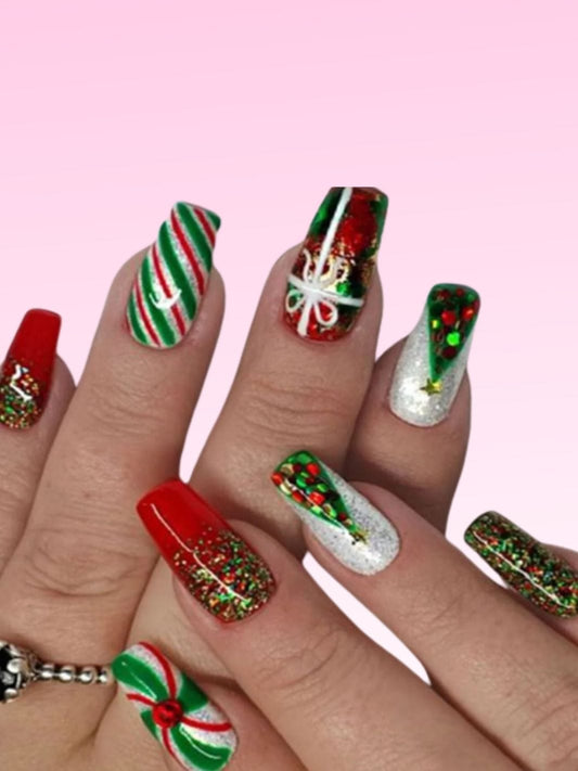 Faux ongles deco noel Nail Chic