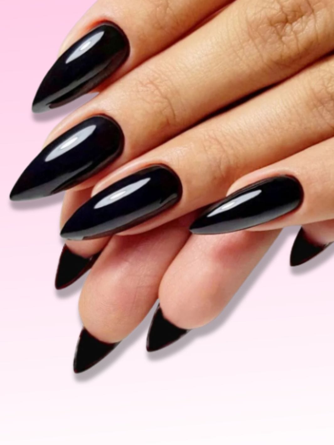 Faux ongles noir Nail Chic