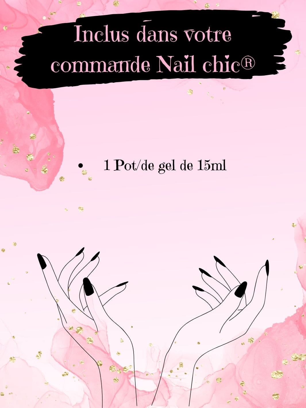 Gel ongles rose Nail Chic