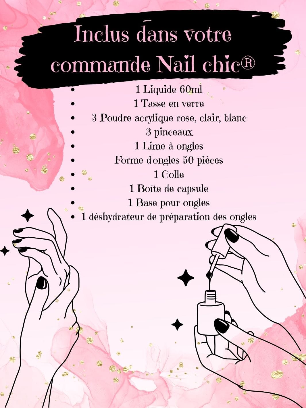 Kit acrylique pour ongles Nail Chic