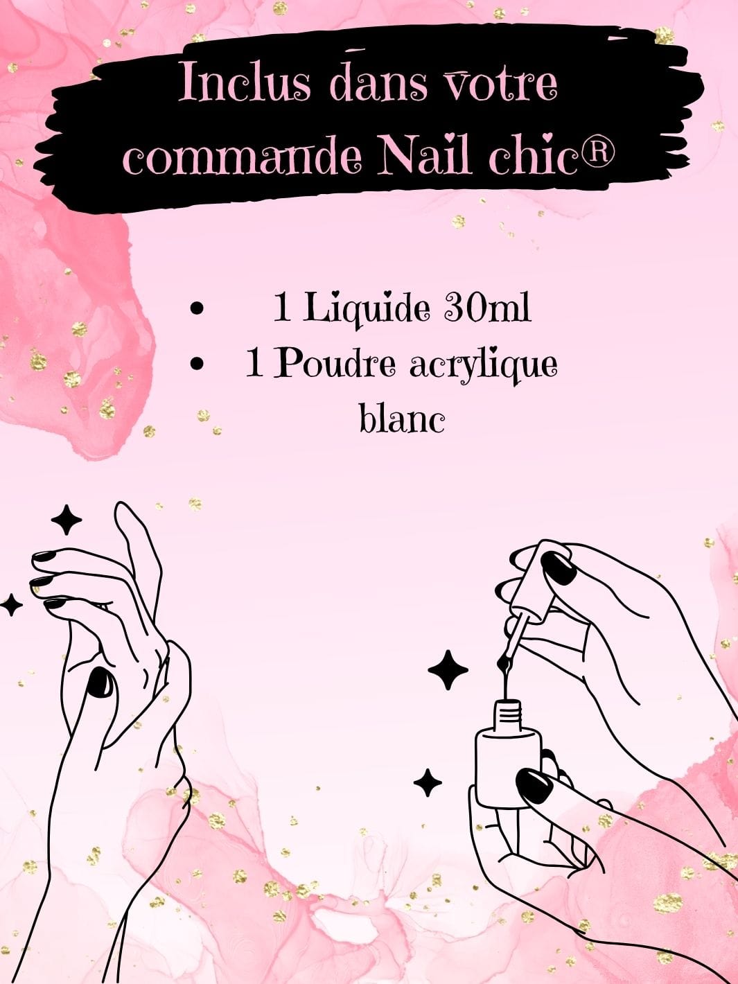 Kit d'ongle acrylique Nail Chic