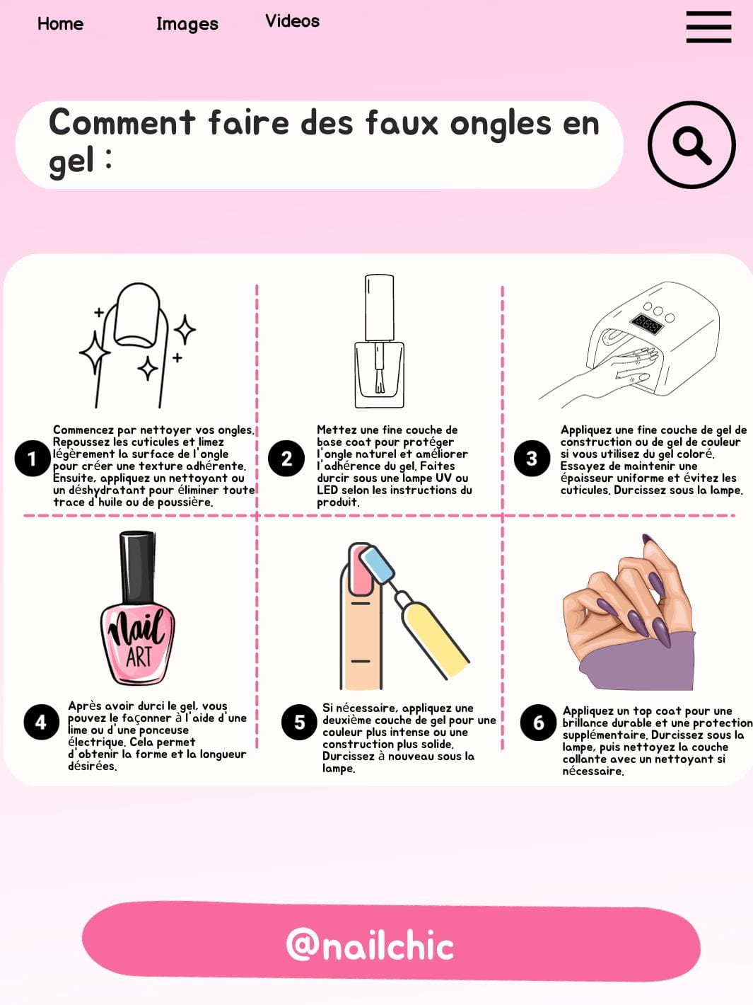 Kit faux ongles complet Nail Chic