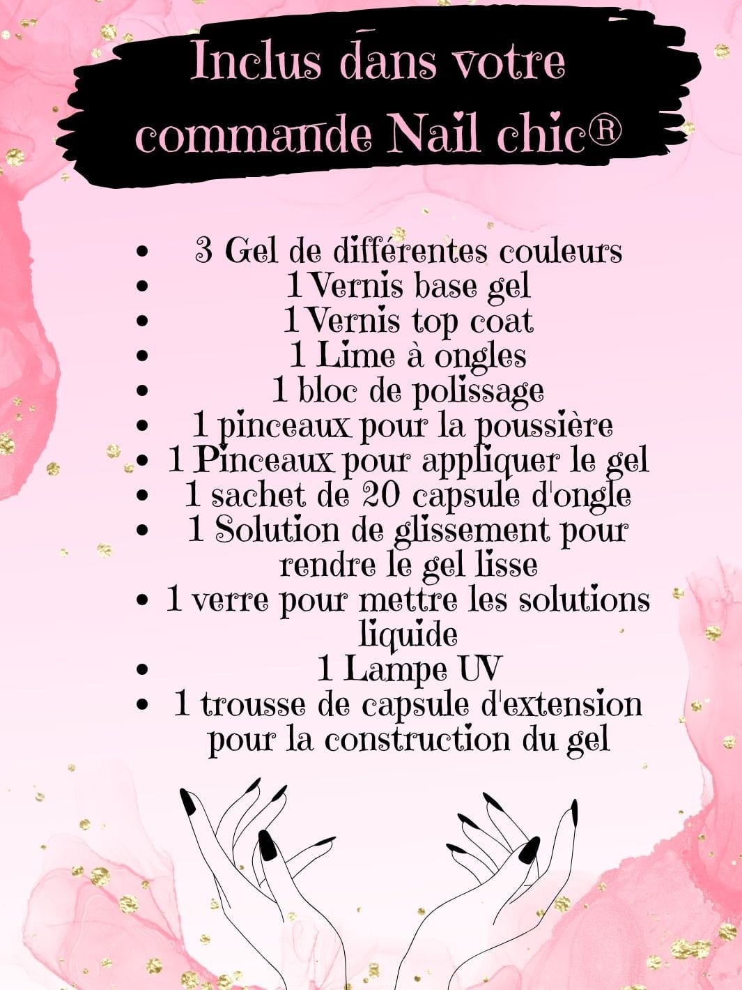 Kit manucure faux ongles Nail Chic