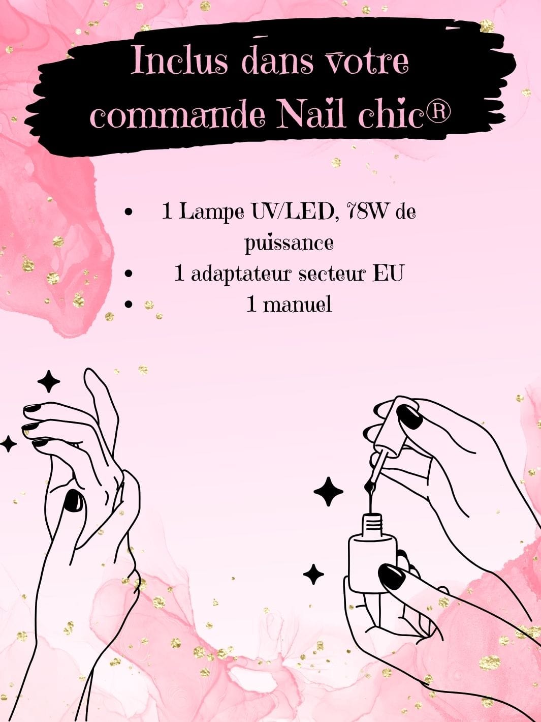 Lampe uv led ongles professionnelle Nail Chic