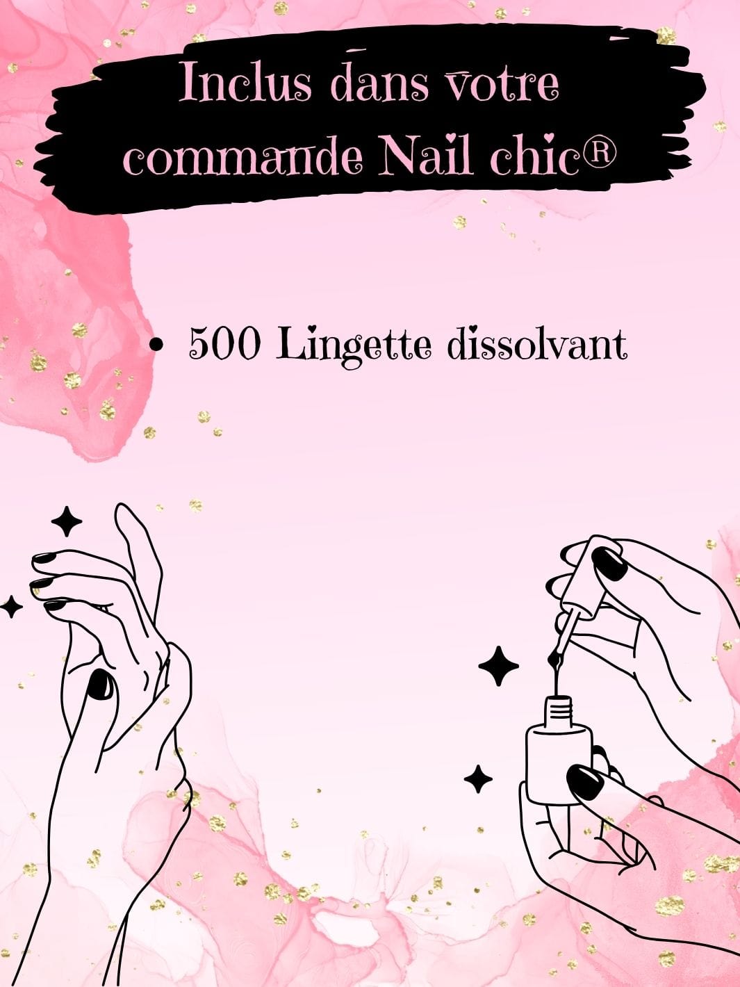 Lingette pour dissolvant Nail Chic