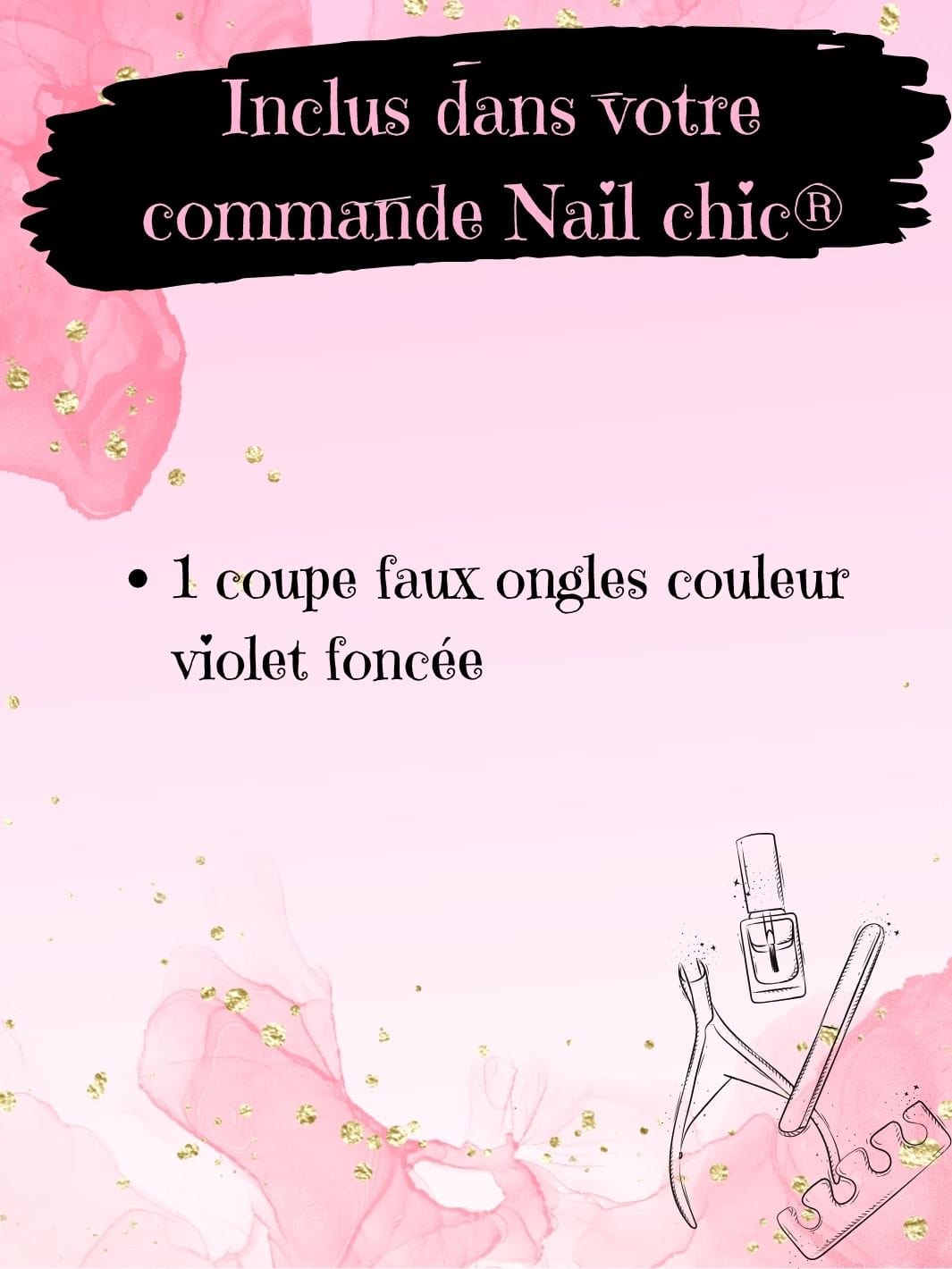 Pince coupe faux ongles Nail Chic