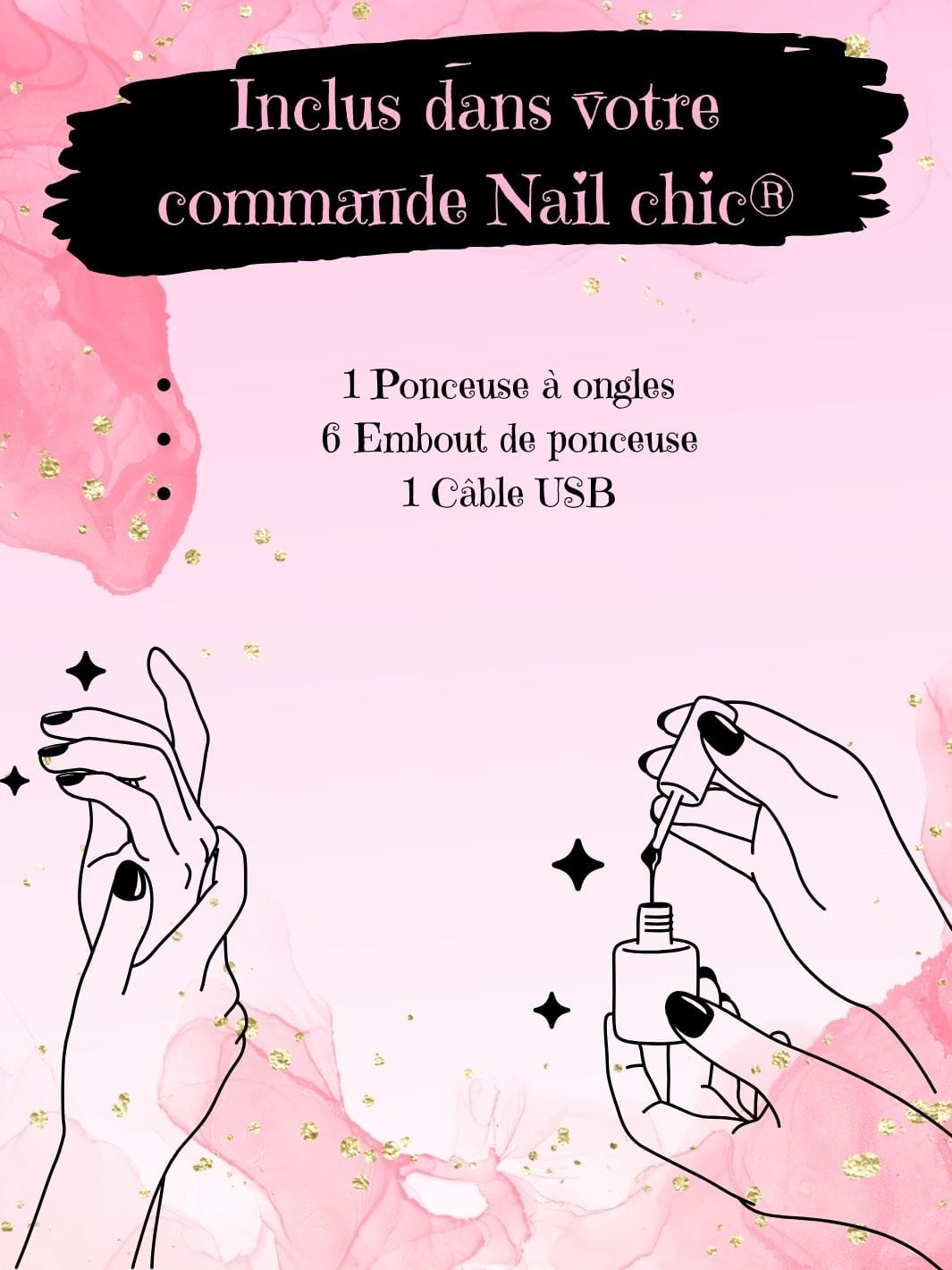 Ponceuse à ongle professionnel Nail Chic