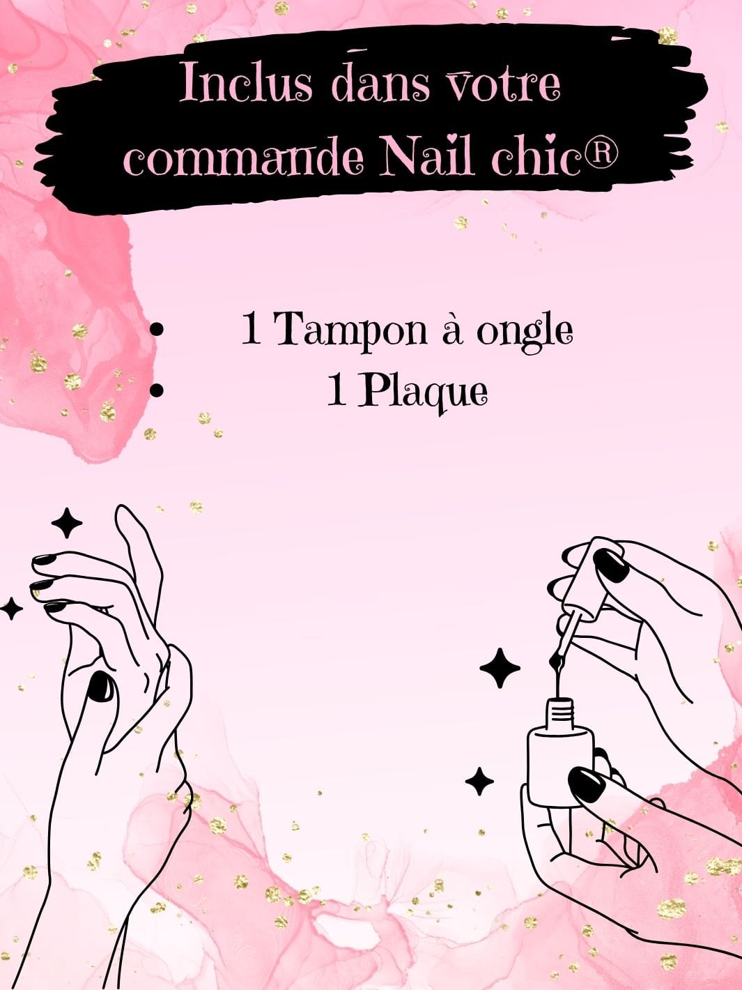 Tampon a ongle en silicone Nail Chic